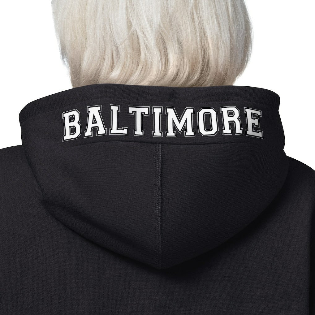 Baltimore Ravens Starter Women's 4th Down Full-Zip Hoodie - Black Hoodies