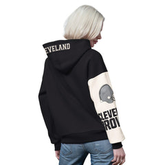 Cleveland Browns Starter Women's 4th Down Full-Zip Hoodie - Black Hoodies