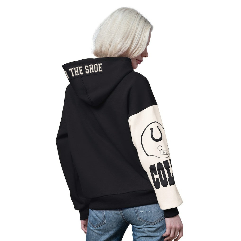 Indianapolis Colts Starter Women's 4th Down Full-Zip Hoodie - Black Hoodies