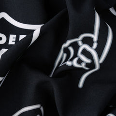Las Vegas Raiders Chubbies The Neon 5.5" Classic Lined Swim Trunks - Black