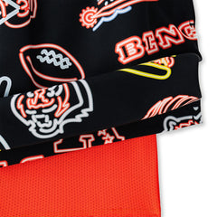 Cincinnati Bengals Chubbies The Neon 5.5" Classic Lined Swim Trunks - Black