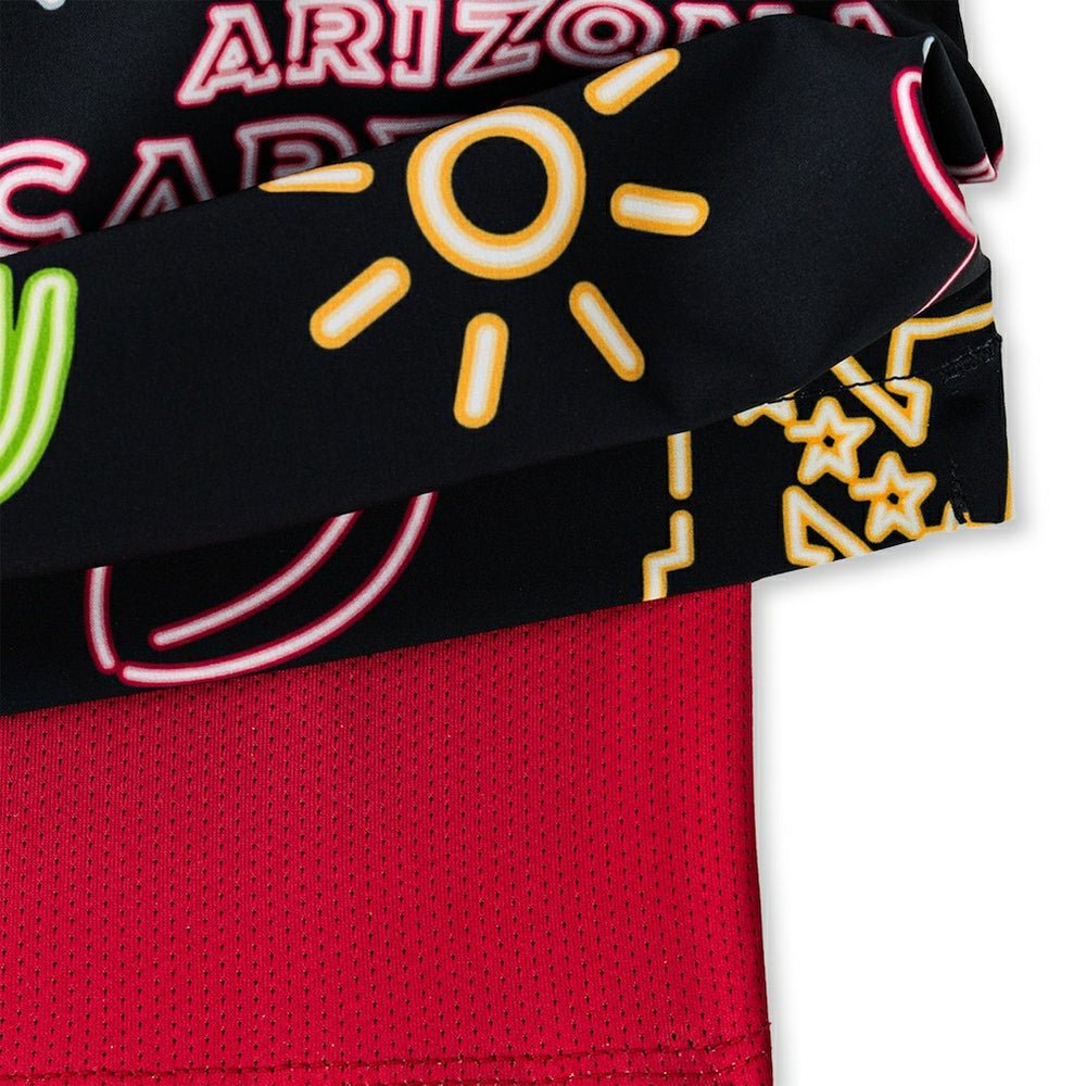Arizona Cardinals Chubbies The Neon 5.5" Classic Lined Swim Trunks - Black