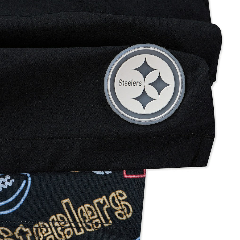 Pittsburgh Steelers Chubbies 5.5" Classic Lined Swim Trunks - Black