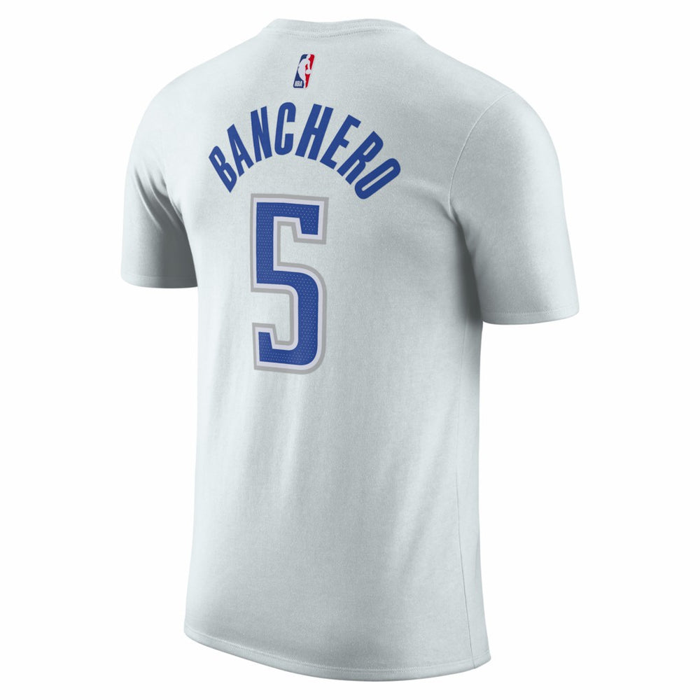 Paolo Banchero Orlando Magic Unisex 2025/26 City Edition Name & Number T-Shirt Silver - Nike