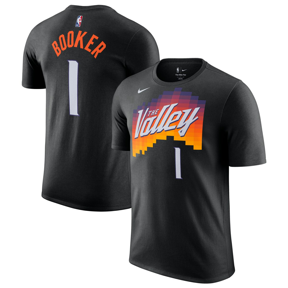 Devin Booker Phoenix Suns Unisex 2025/26 City Edition Name & Number T-Shirt Black - Nike