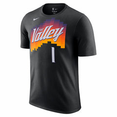 Devin Booker Phoenix Suns Unisex 2025/26 City Edition Name & Number T-Shirt Black - Nike