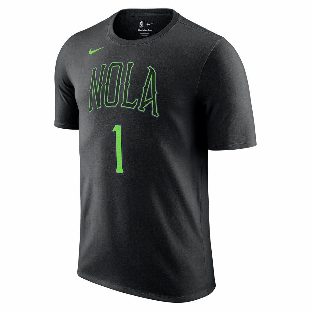 Zion Williamson New Orleans Pelicans Unisex 2025/26 City Edition Name & Number T-Shirt Black - Nike