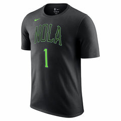 Zion Williamson New Orleans Pelicans Unisex 2025/26 City Edition Name & Number T-Shirt Black - Nike