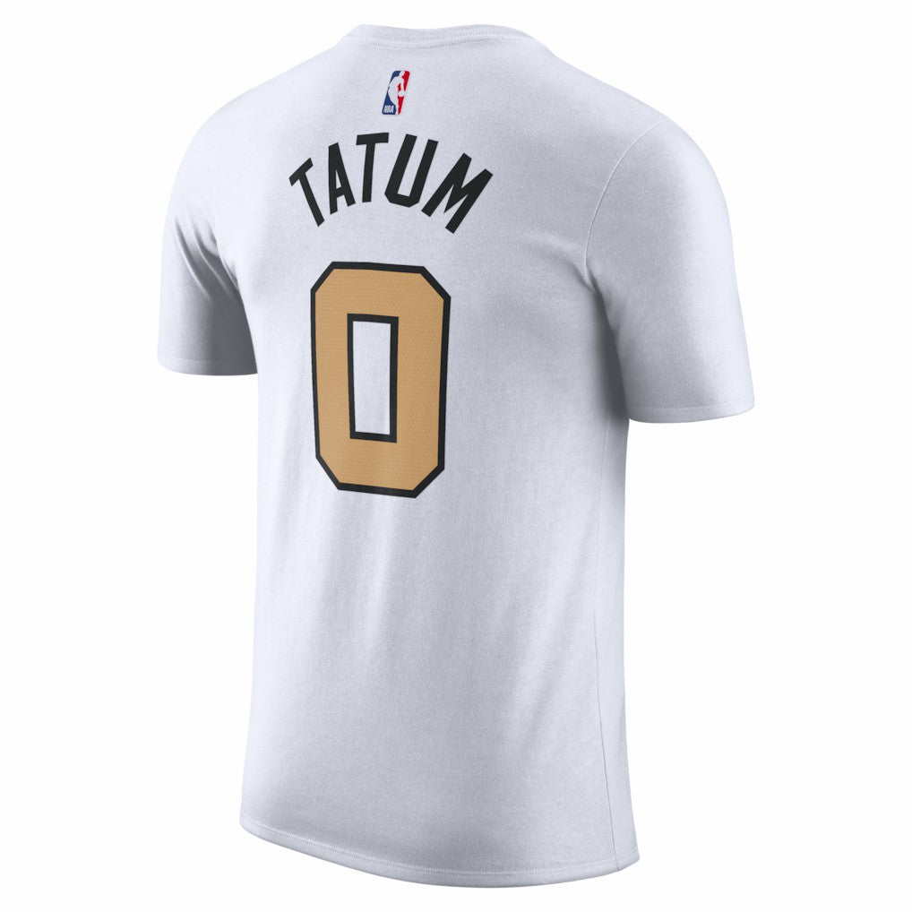 Jayson Tatum Boston Celtics Unisex 2025/26 City Edition Name & Number T-Shirt White - Nike