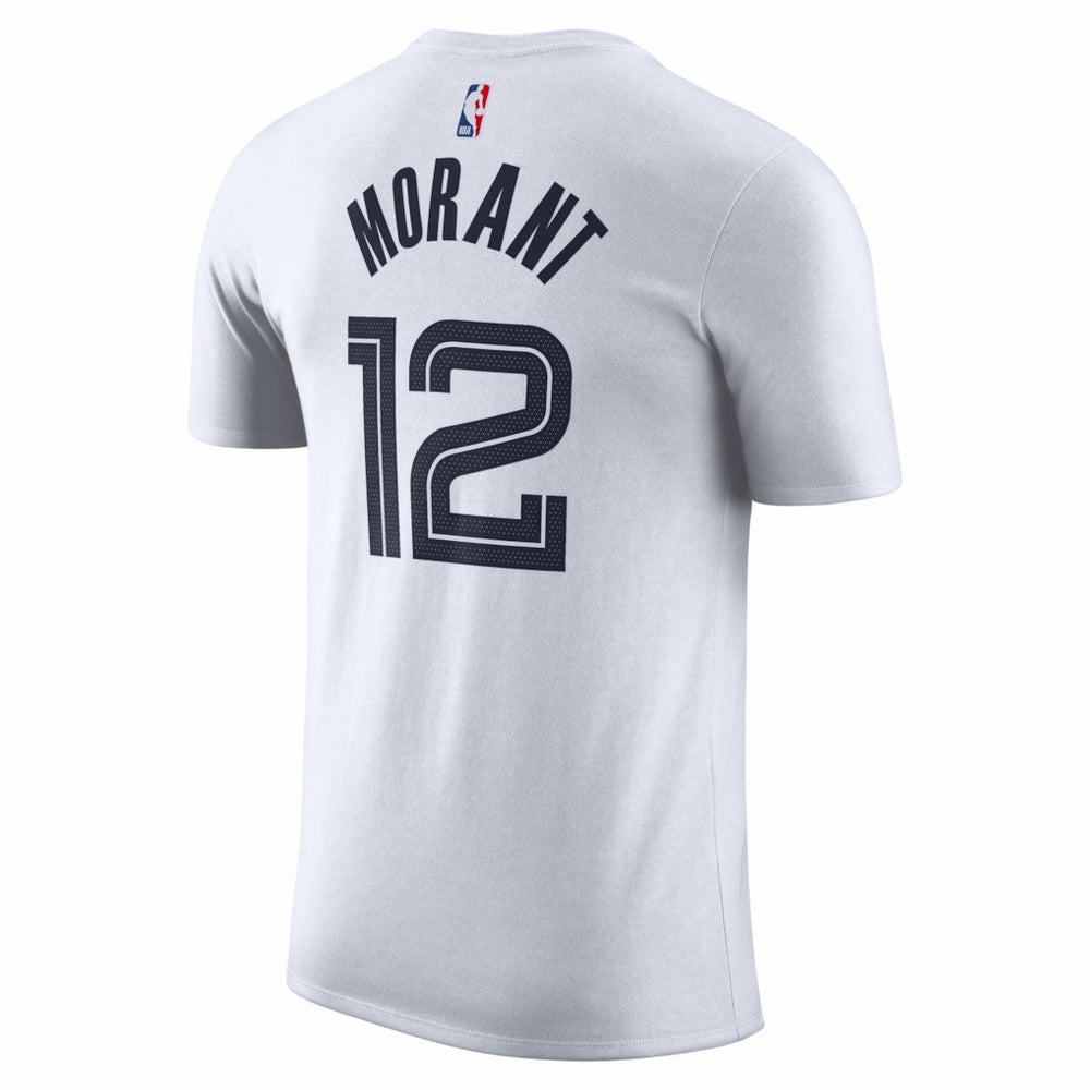 Ja Morant Memphis Grizzlies Unisex 2025/26 City Edition Name & Number T-Shirt White - Nike