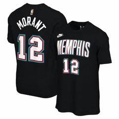 Ja Morant Memphis Grizzlies Unisex Name & Number T-Shirt Classic Edition Black - Nike