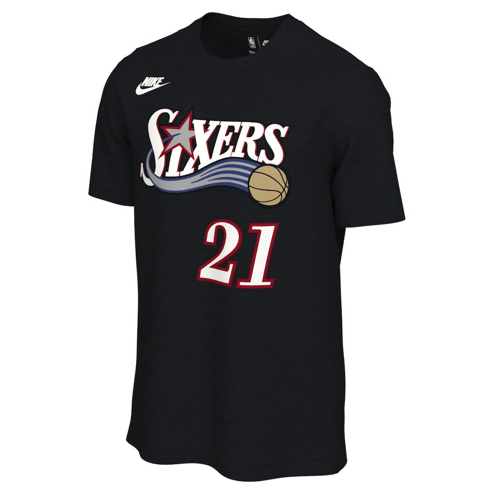Joel Embiid Philadelphia 76ers Unisex Name & Number T-Shirt Classic Edition Black - Nike
