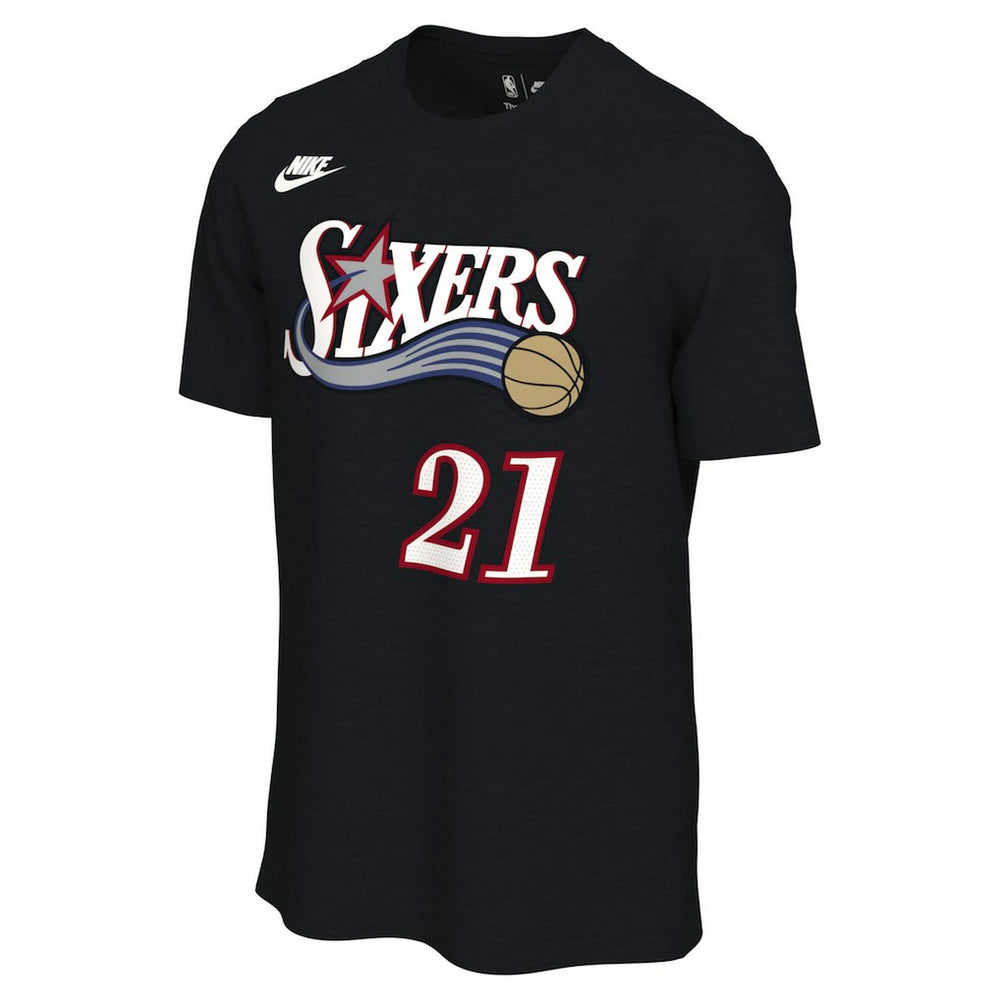 Joel Embiid Philadelphia 76ers Unisex Name & Number T-Shirt Classic Edition Black - Nike