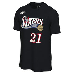 Joel Embiid Philadelphia 76ers Unisex Name & Number T-Shirt Classic Edition Black - Nike