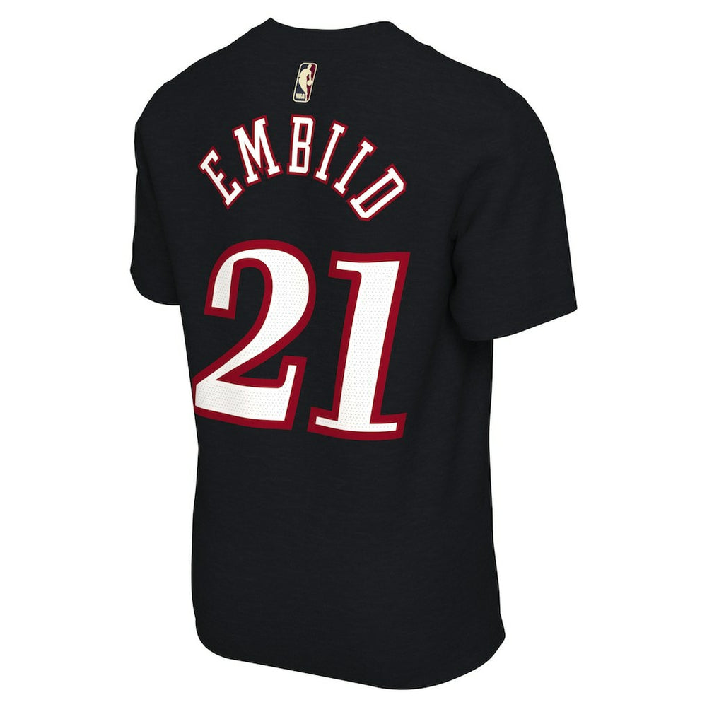 Joel Embiid Philadelphia 76ers Unisex Name & Number T-Shirt Classic Edition Black - Nike