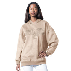 Washington Commanders G-III 4Her by Carl Banks Women's Best Hitter Oversized Tunic Pullover Hoodie - Cream Hoodies