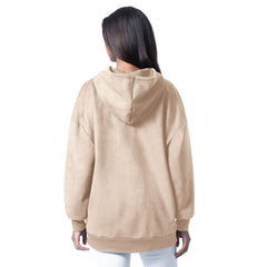 Washington Commanders G-III 4Her by Carl Banks Women's Best Hitter Oversized Tunic Pullover Hoodie - Cream Hoodies