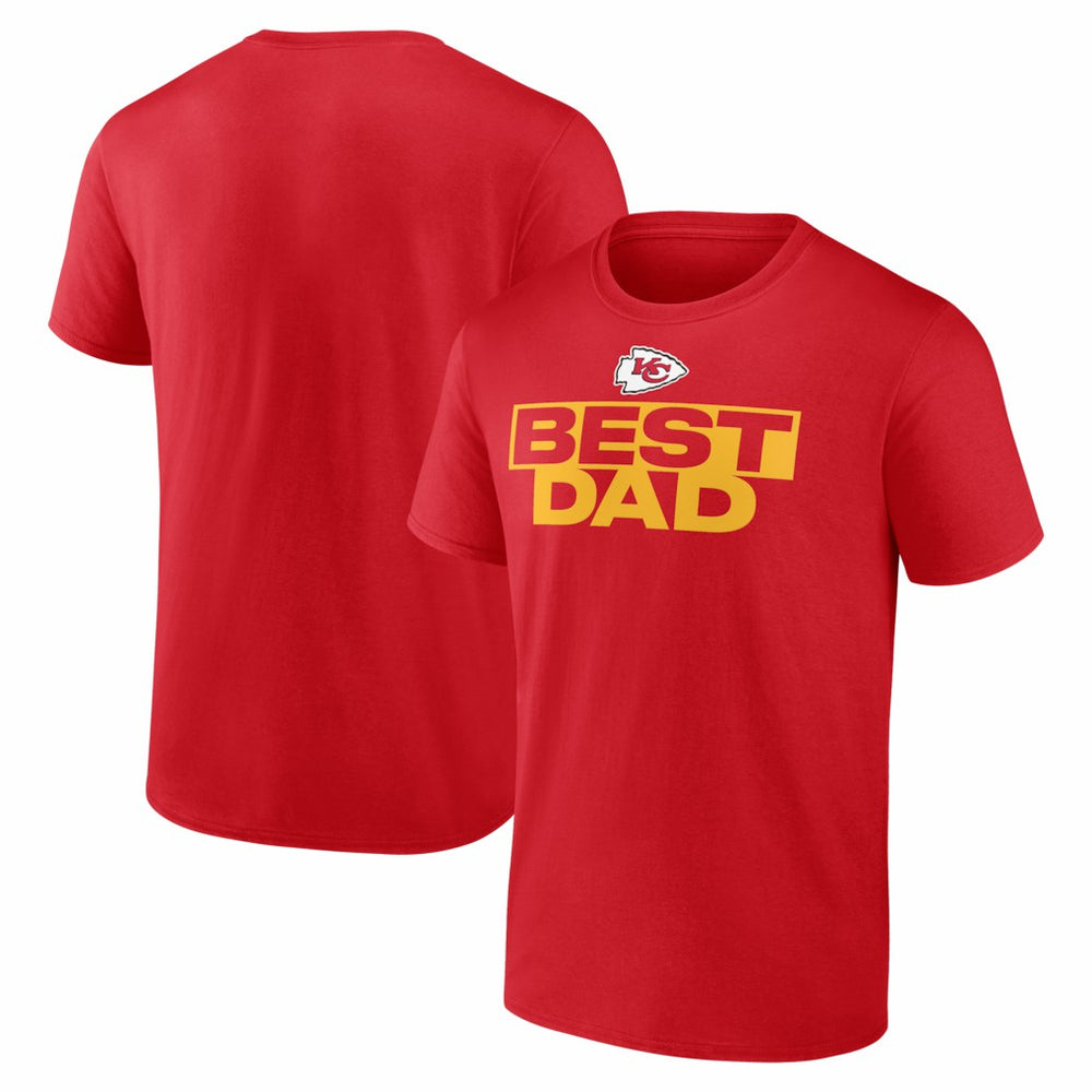 Kansas City Chiefs Best Dad Father's Day T-Shirt - Red T-shirts