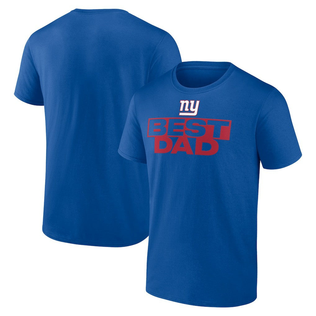 New York Giants Best Dad Father's Day T-Shirt - Royal T-shirts
