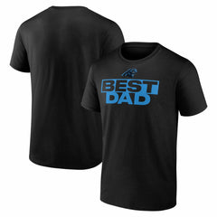 Carolina Panthers Best Dad Father's Day T-Shirt - Black T-shirts