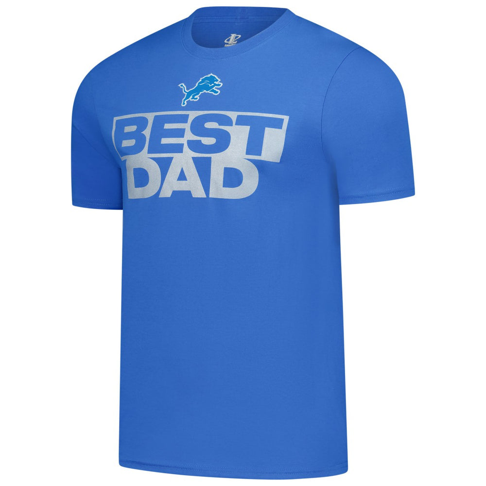 Detroit Lions Best Dad Father's Day T-Shirt - Blue T-shirts