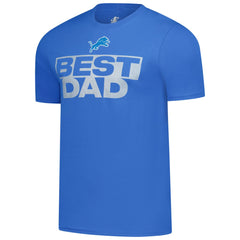 Detroit Lions Best Dad Father's Day T-Shirt - Blue T-shirts