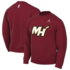 Miami Heat Jordan Brand Statement Edition Sweatshirt Red outlet