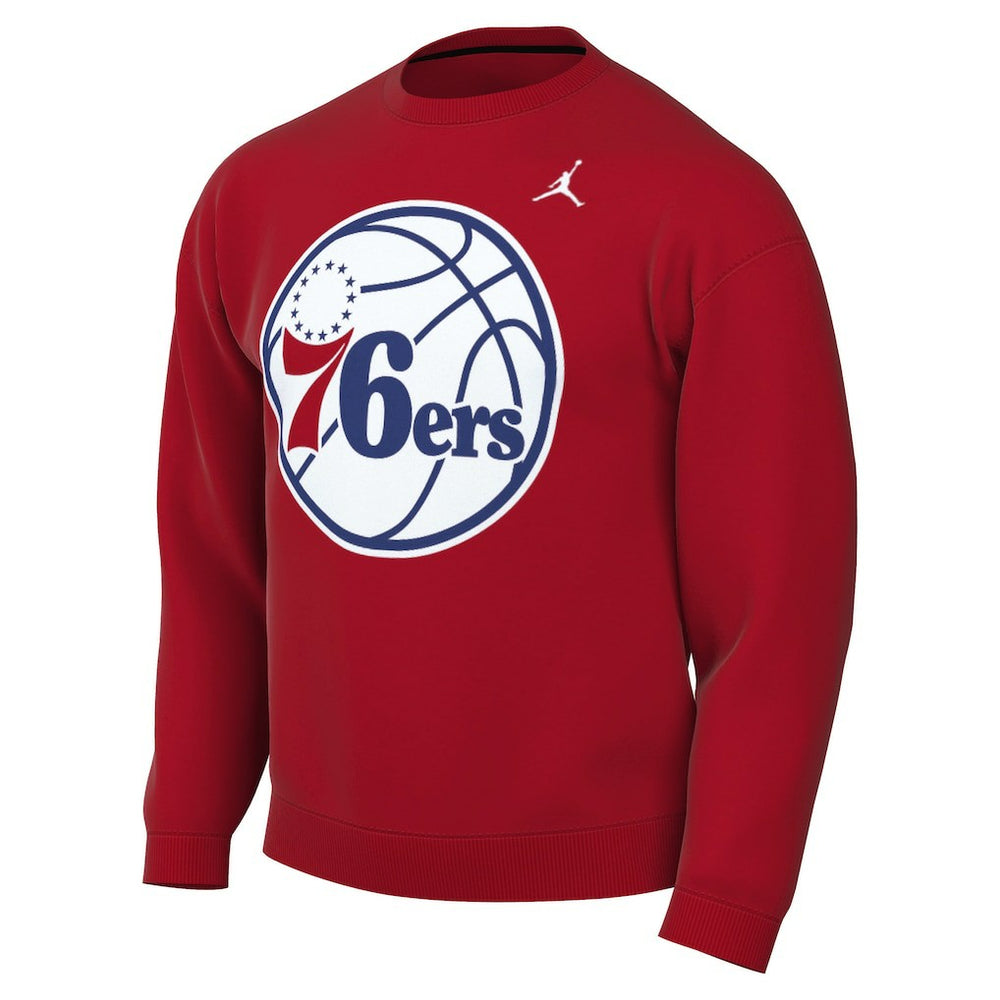 Philadelphia 76ers Jordan Brand Statement Edition Sweatshirt Red
