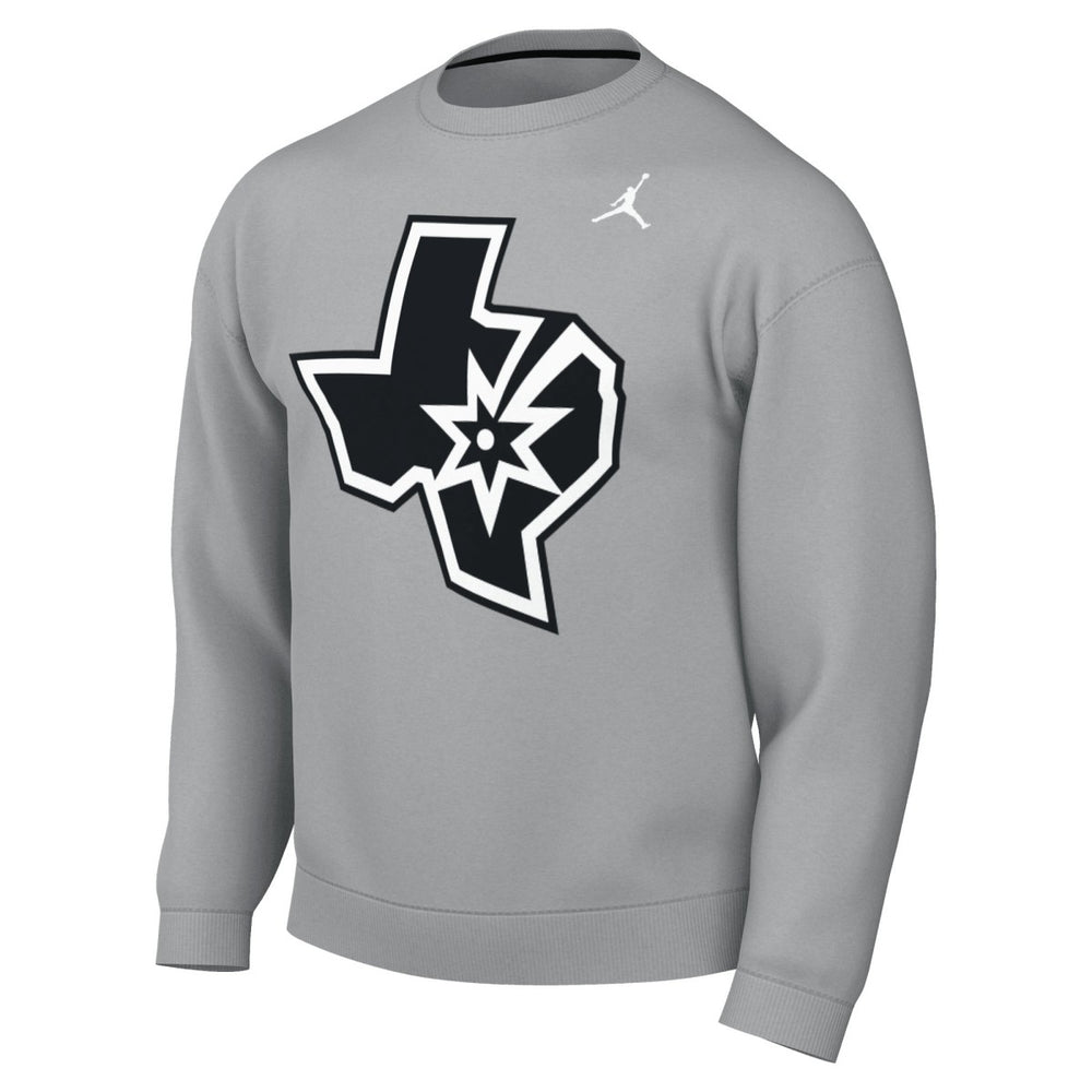 San Antonio Spurs Jordan Brand Statement Edition Sweatshirt Silver