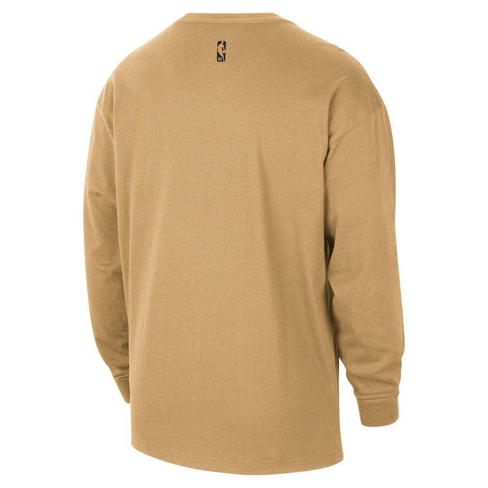 Washington Wizards 2025/26 City Edition Remix Essential Logo Long Sleeve T-Shirt Gold - Nike