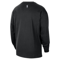 Brooklyn Nets 2025/26 City Edition Remix Essential Logo Long Sleeve T-Shirt Black - Nike