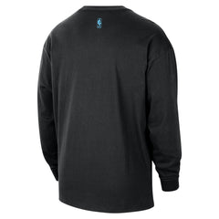 Miami Heat 2025/26 City Edition Remix Essential Logo Long Sleeve T-Shirt Black - Nike