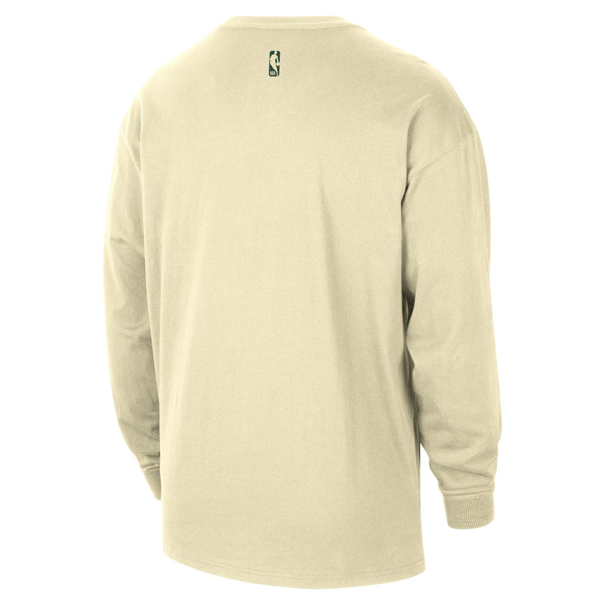 Milwaukee Bucks 2025/26 City Edition Remix Essential Logo Long Sleeve T-Shirt Cream - Nike