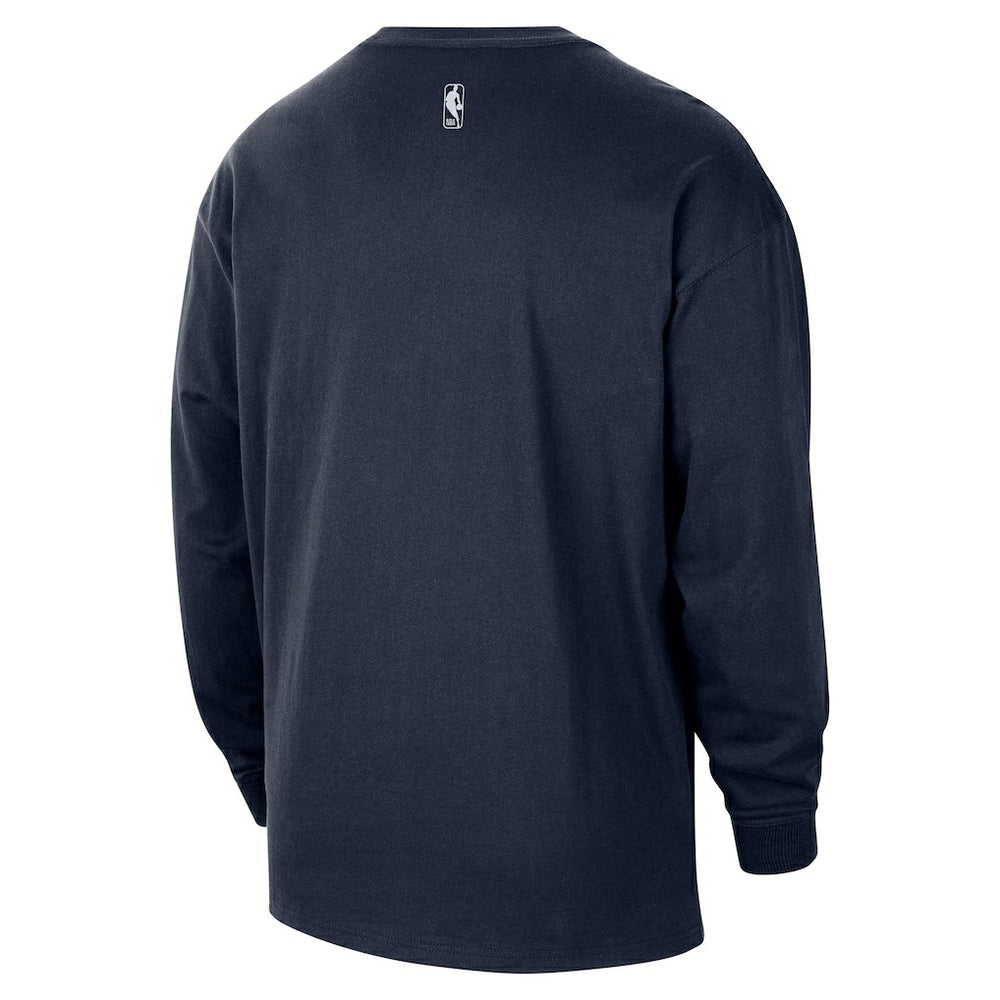 Oklahoma City Thunder 2025/26 City Edition Remix Essential Logo Long Sleeve T-Shirt Navy - Nike