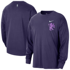 Sacramento Kings 2025/26 City Edition Remix Essential Logo Long Sleeve T-Shirt Purple - Nike