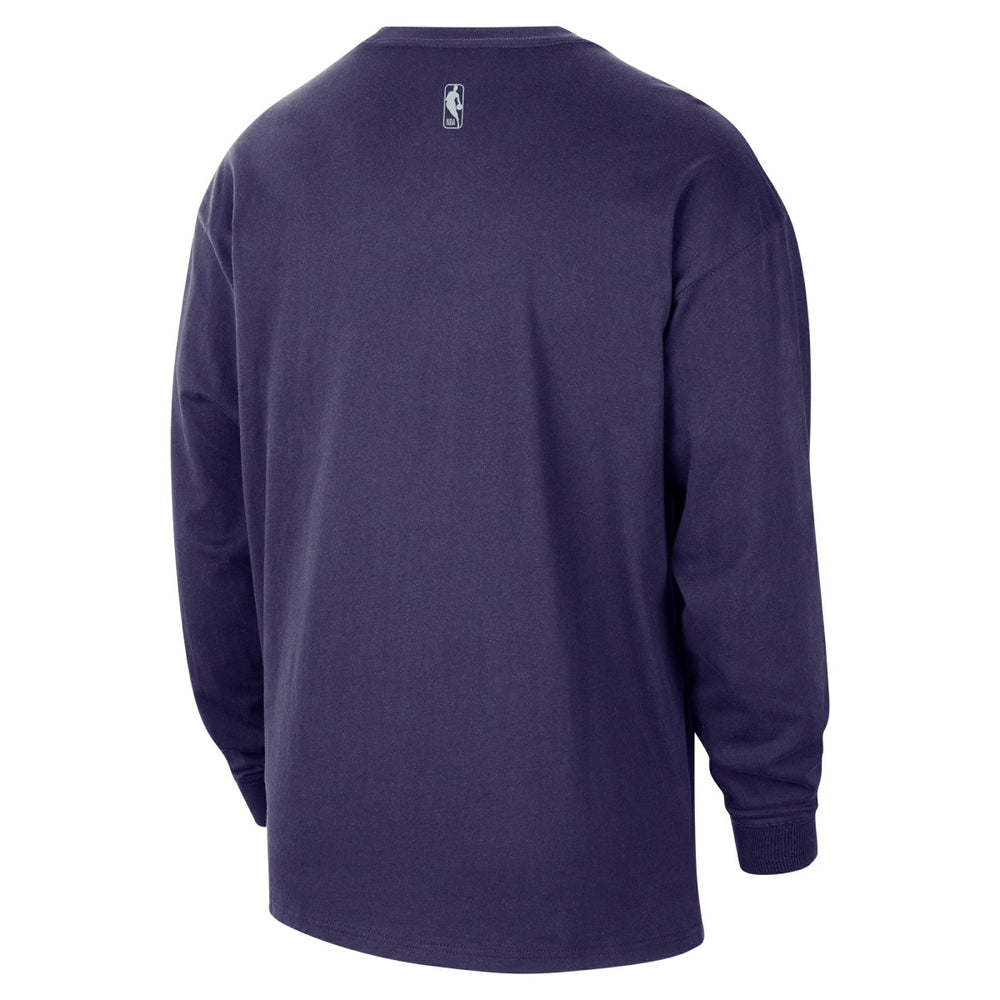 Sacramento Kings 2025/26 City Edition Remix Essential Logo Long Sleeve T-Shirt Purple - Nike