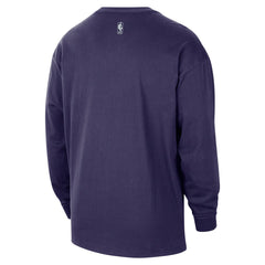 Sacramento Kings 2025/26 City Edition Remix Essential Logo Long Sleeve T-Shirt Purple - Nike