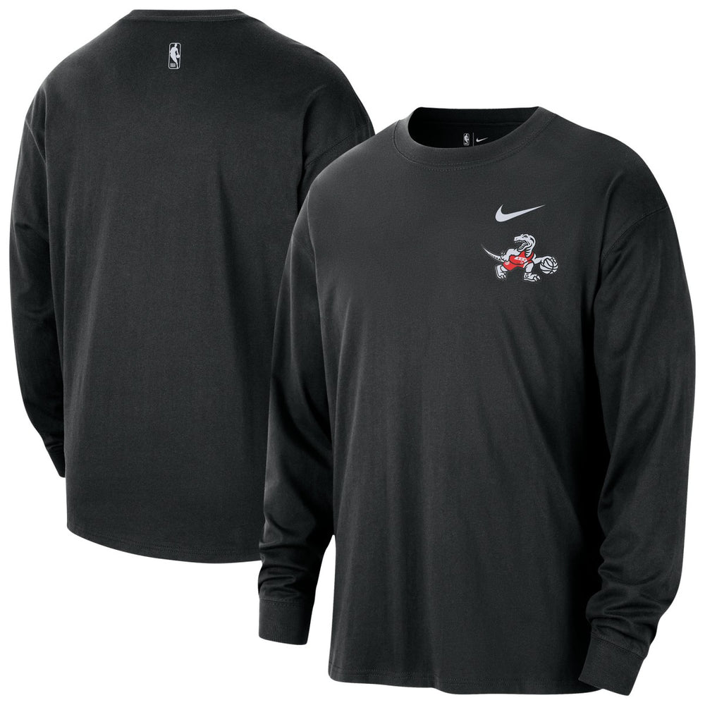 Toronto Raptors 2025/26 City Edition Remix Essential Logo Long Sleeve T-Shirt Black - Nike