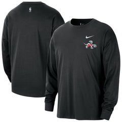 Toronto Raptors 2025/26 City Edition Remix Essential Logo Long Sleeve T-Shirt Black - Nike