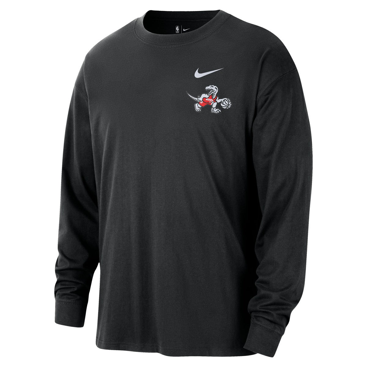 Toronto Raptors 2025/26 City Edition Remix Essential Logo Long Sleeve T-Shirt Black - Nike