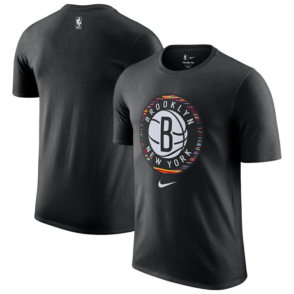 Brooklyn Nets 2025/26 City Edition Remix Essential Logo T-Shirt Black - Nike