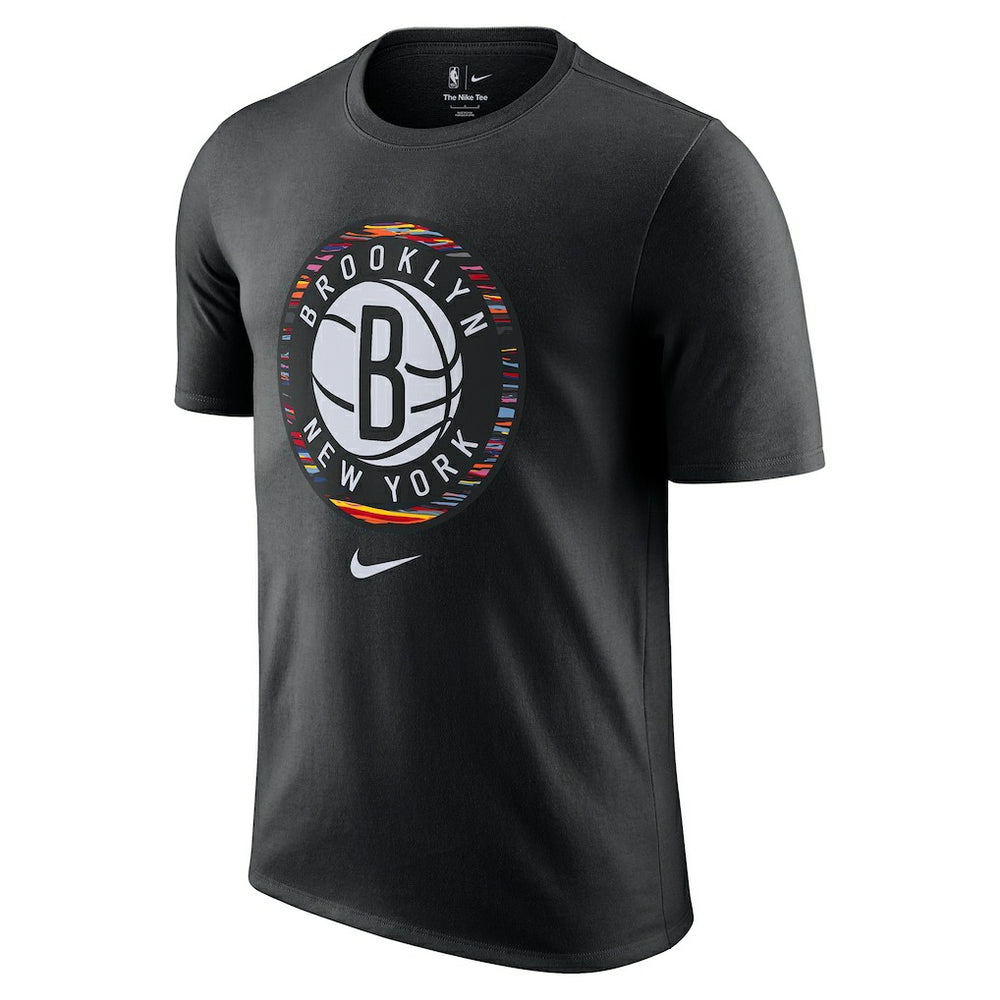 Brooklyn Nets 2025/26 City Edition Remix Essential Logo T-Shirt Black - Nike