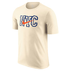 New York Knicks 2025/26 City Edition Remix Essential Logo T-Shirt Natural - Nike outlet