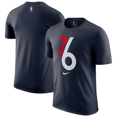 Philadelphia 76ers 2025/26 City Edition Remix Essential Logo T-Shirt Navy - Nike
