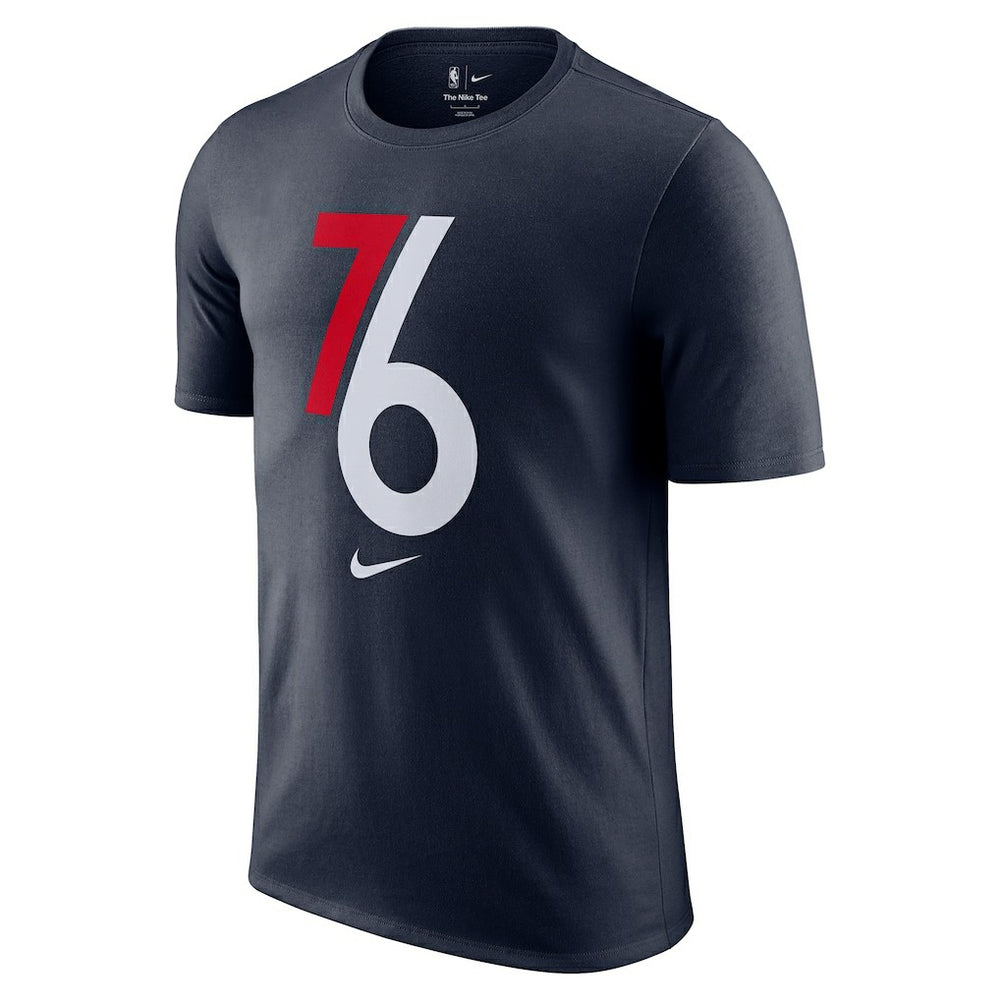 Philadelphia 76ers 2025/26 City Edition Remix Essential Logo T-Shirt Navy - Nike