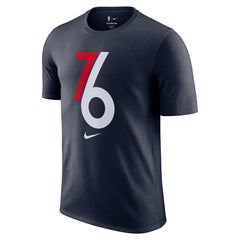 Philadelphia 76ers 2025/26 City Edition Remix Essential Logo T-Shirt Navy - Nike