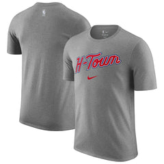 Houston Rockets 2025/26 City Edition Remix Essential Logo T-Shirt Heather Gray - Nike outlet