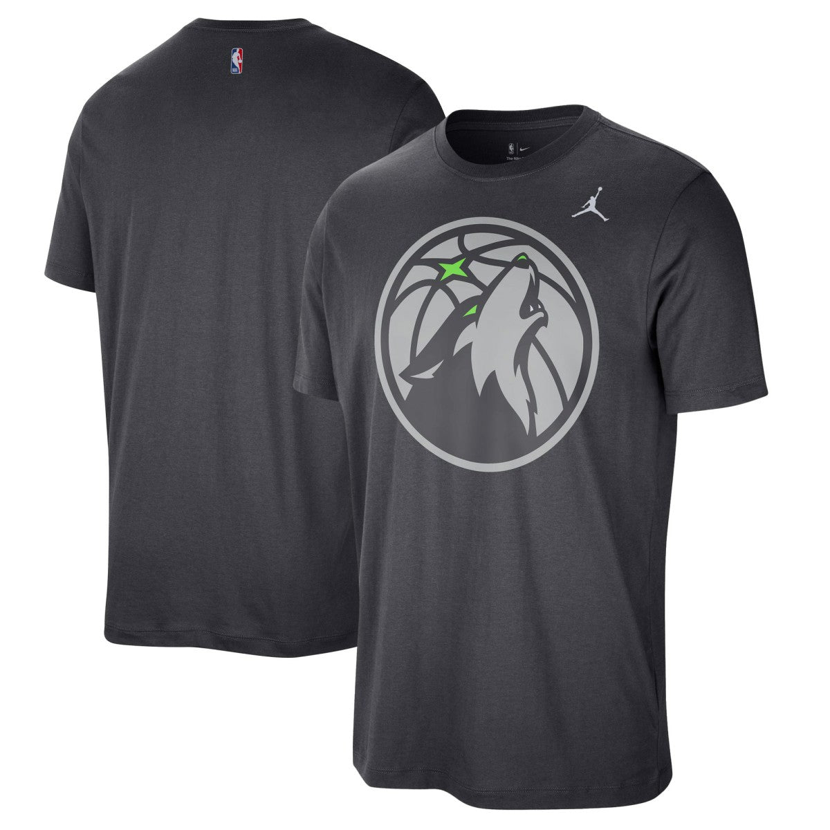 Minnesota Timberwolves Jordan Brand Statement Edition Essential T-Shirt Anthracite outlet
