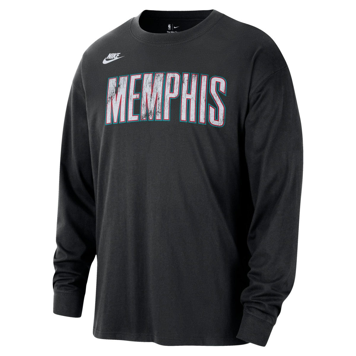 Memphis Grizzlies Unisex Classic Edition Hardwood Classics Essential Logo Long Sleeve T-Shirt Black - Nike