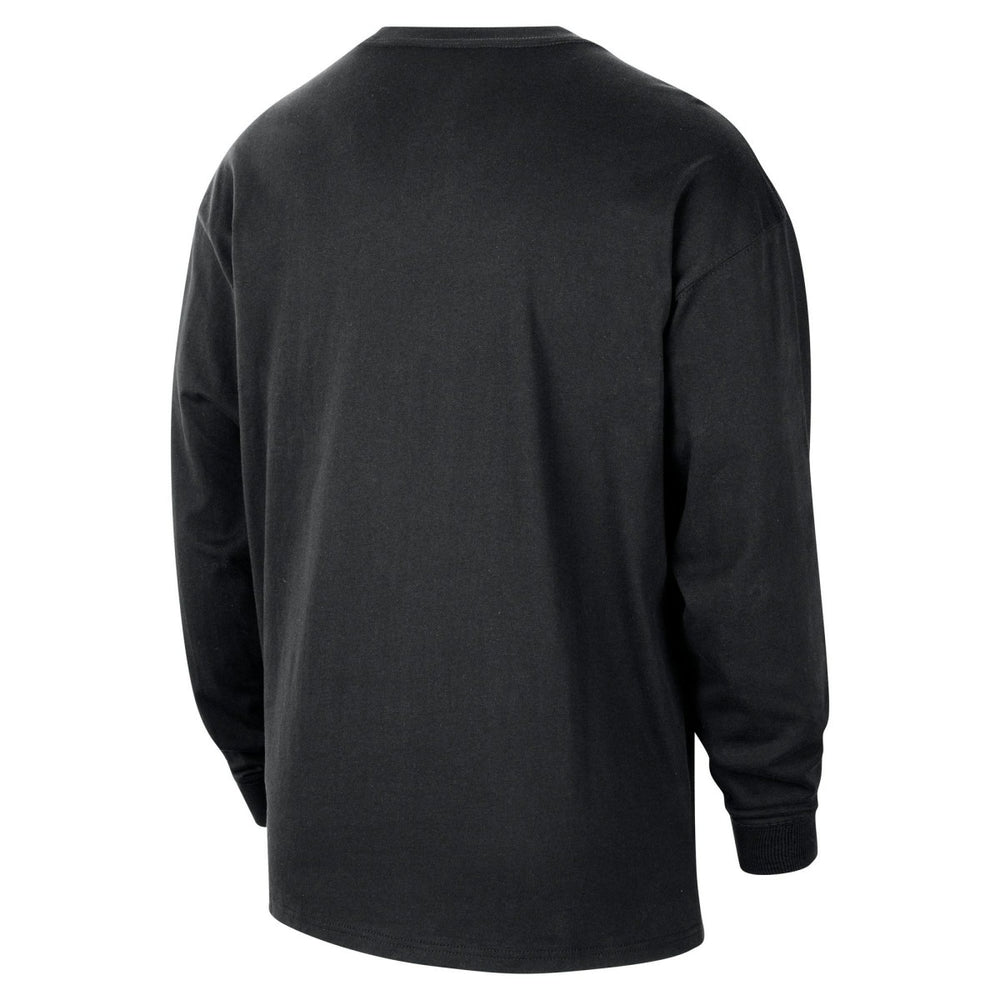 Memphis Grizzlies Unisex Classic Edition Hardwood Classics Essential Logo Long Sleeve T-Shirt Black - Nike